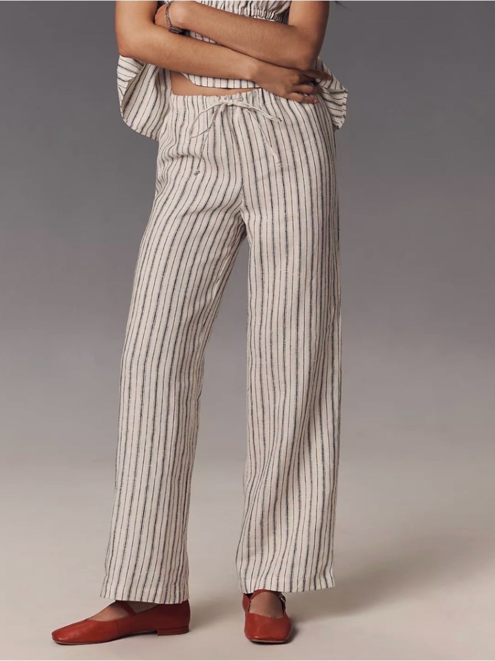 NWT Reformation Olina linen pant large